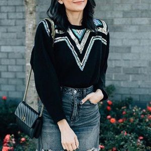 Topshop Sequined sweater